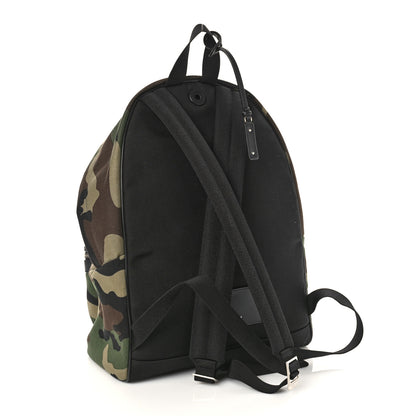 Saint Laurent Canvas Camouflage Print Hunting Backpack Khaki 3 of 8