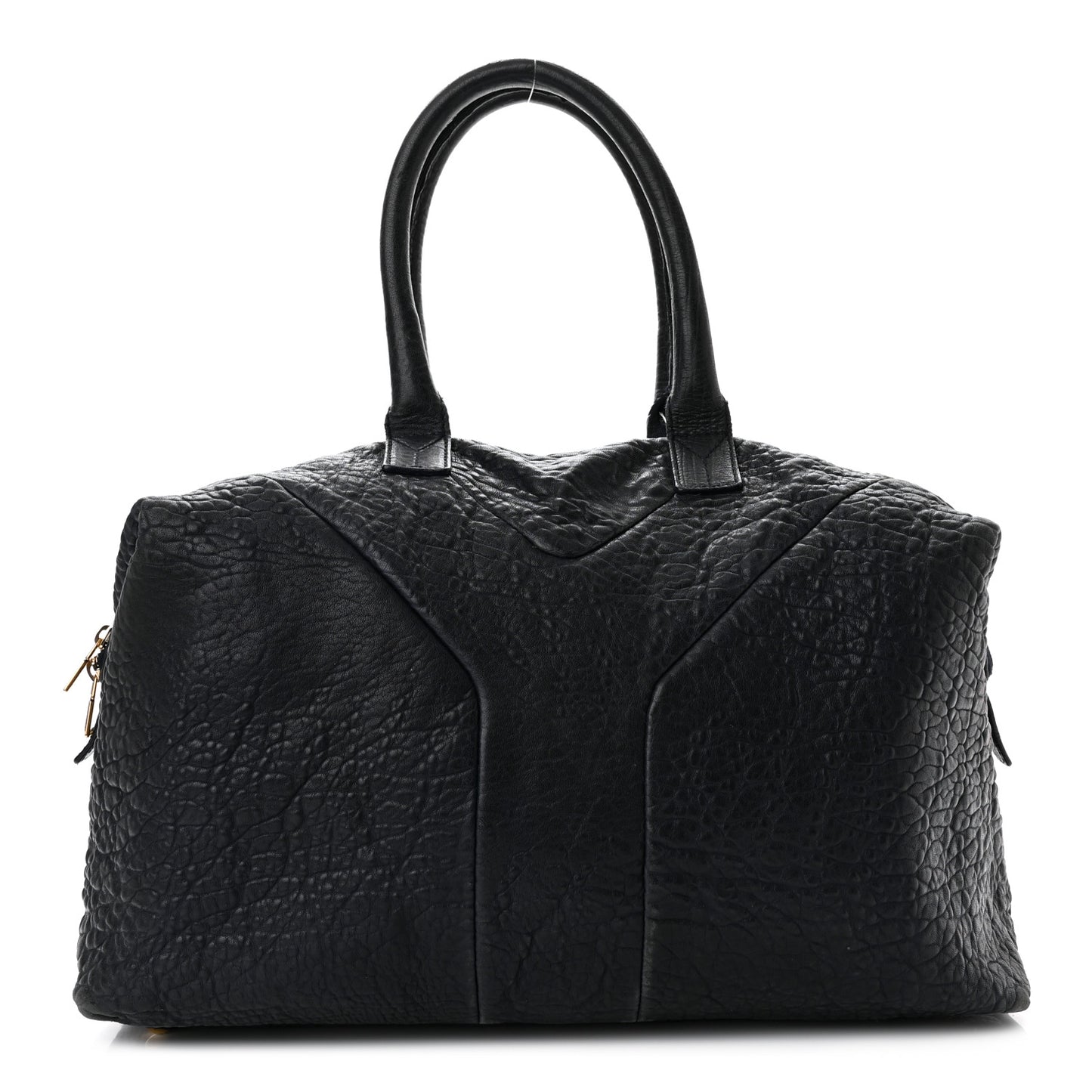 Pebbled Lambskin Medium Easy Sac Black