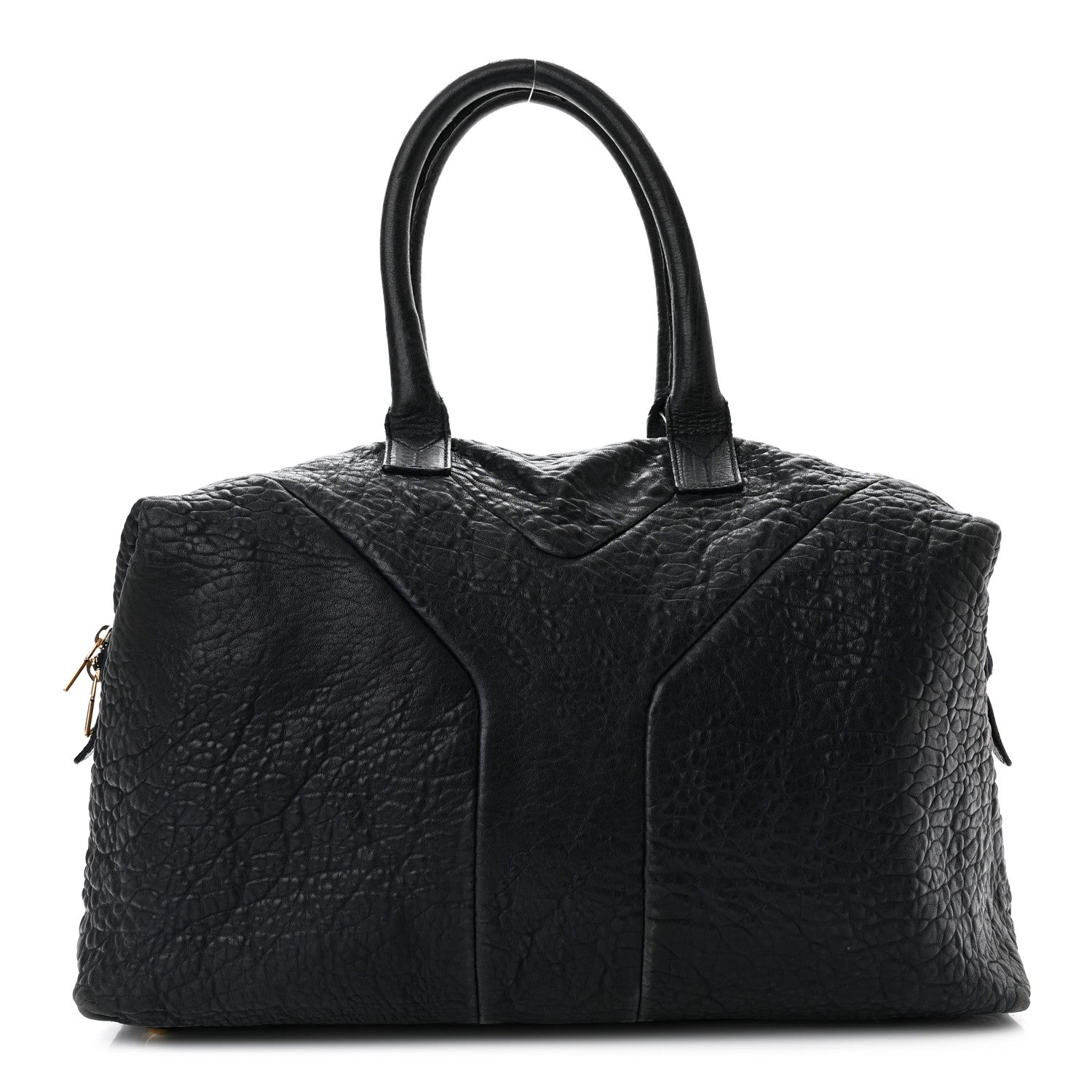 Saint Laurent Pebbled Lambskin Medium Easy Sac Black 1 of 10
