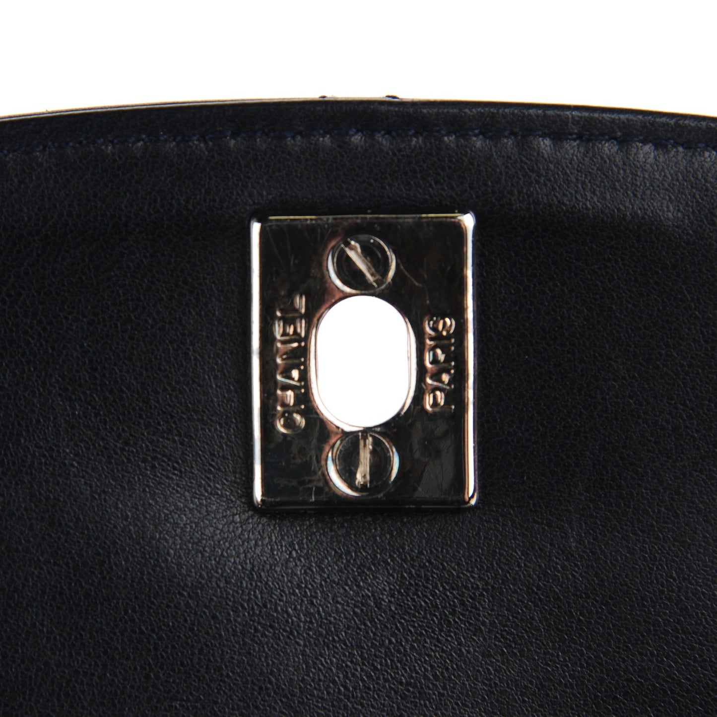 Lambskin Quilted Flap Shoulder Bag Black