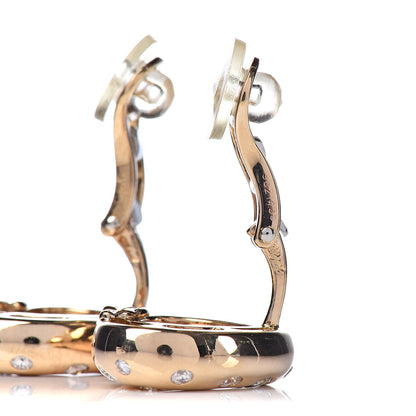 Chopard 18K Yellow Gold Diamond 3 Happy Diamonds Icon Heart Clip-On Earrings 5 of 5
