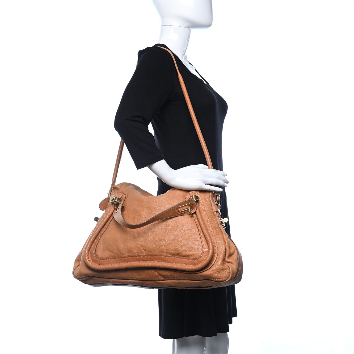 Chloe Calfskin Large Paraty Tan 2 of 8