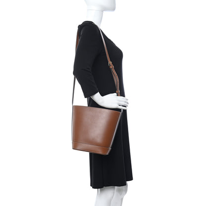 Celine Smooth Calfskin Small Cuir Triomphe Bucket Bag Tan 2 of 10
