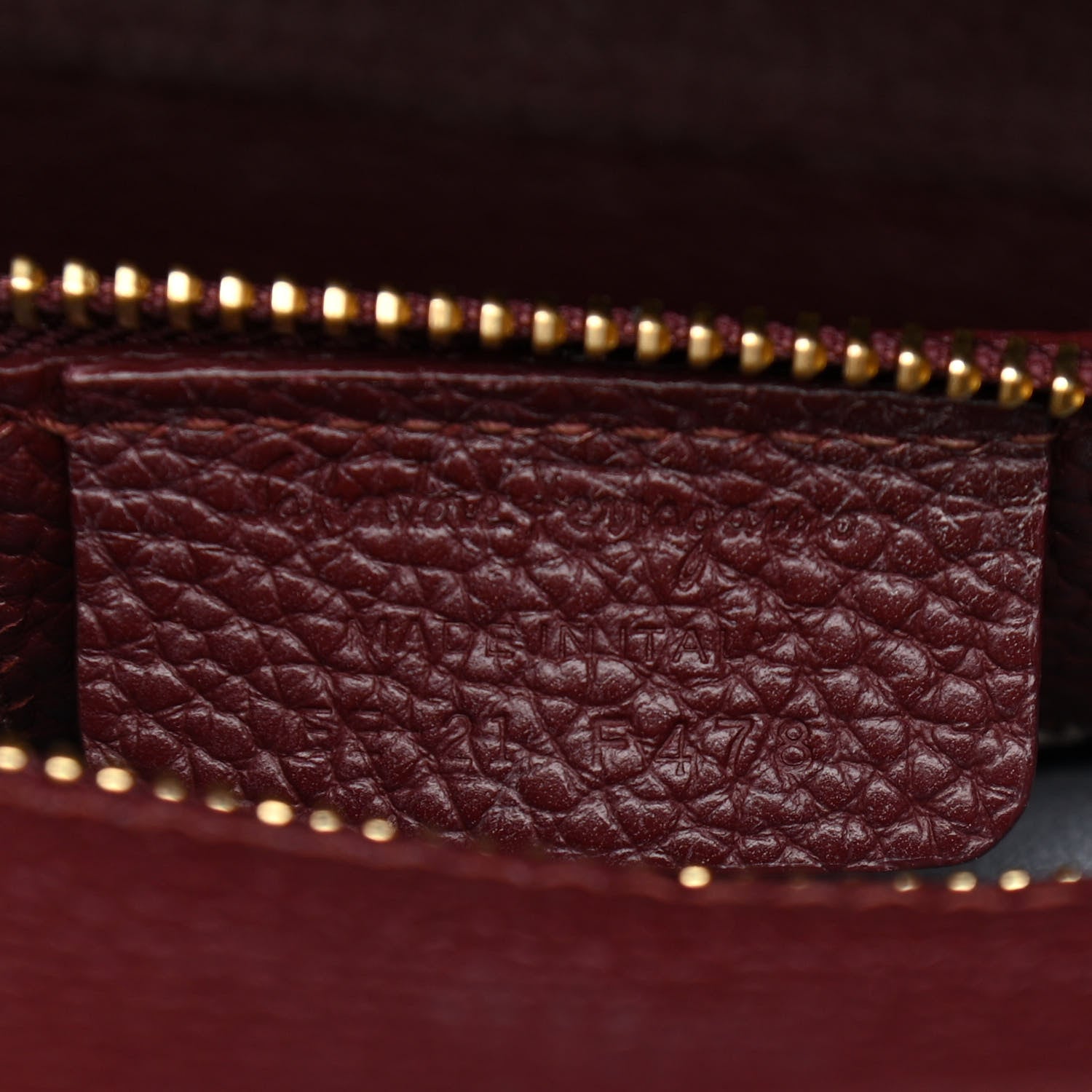 Salvatore Ferragamo Hammered Calfskin Double Handle Small Amy Tote Red 7 of 16