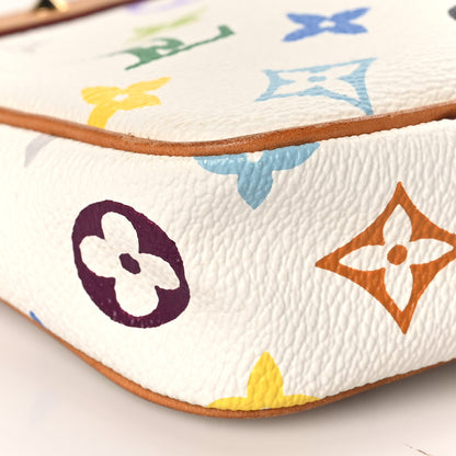 Louis Vuitton Monogram Multicolor Pochette Accessories White 7 of 8