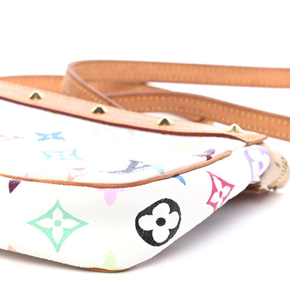 Louis Vuitton Monogram Multicolor Pochette Accessories White 10 of 10