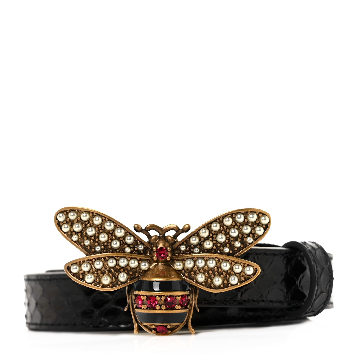 Python Queen Margaret Bee Belt 80 32 Black
