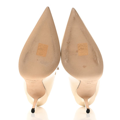 Jimmy Choo Patent Crystal Bing 100 Pumps 39.5 Linen 5 of 12