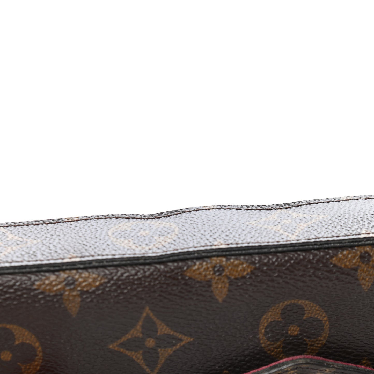 Monogram Pochette Felicie Chain Wallet Fuchsia