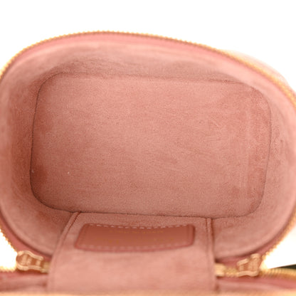 Christian Dior Lambskin Cannage Micro Lady Dior Vanity Case Deep Nude 5 of 9