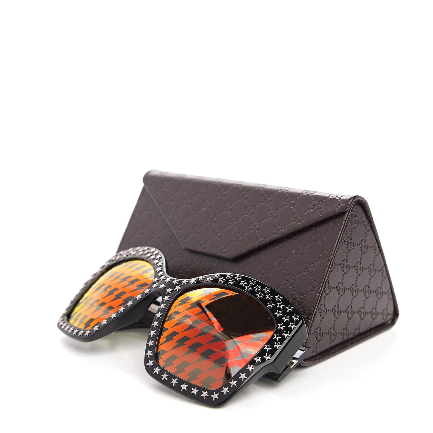 Square Frame Star Sunglasses GG3870S Black