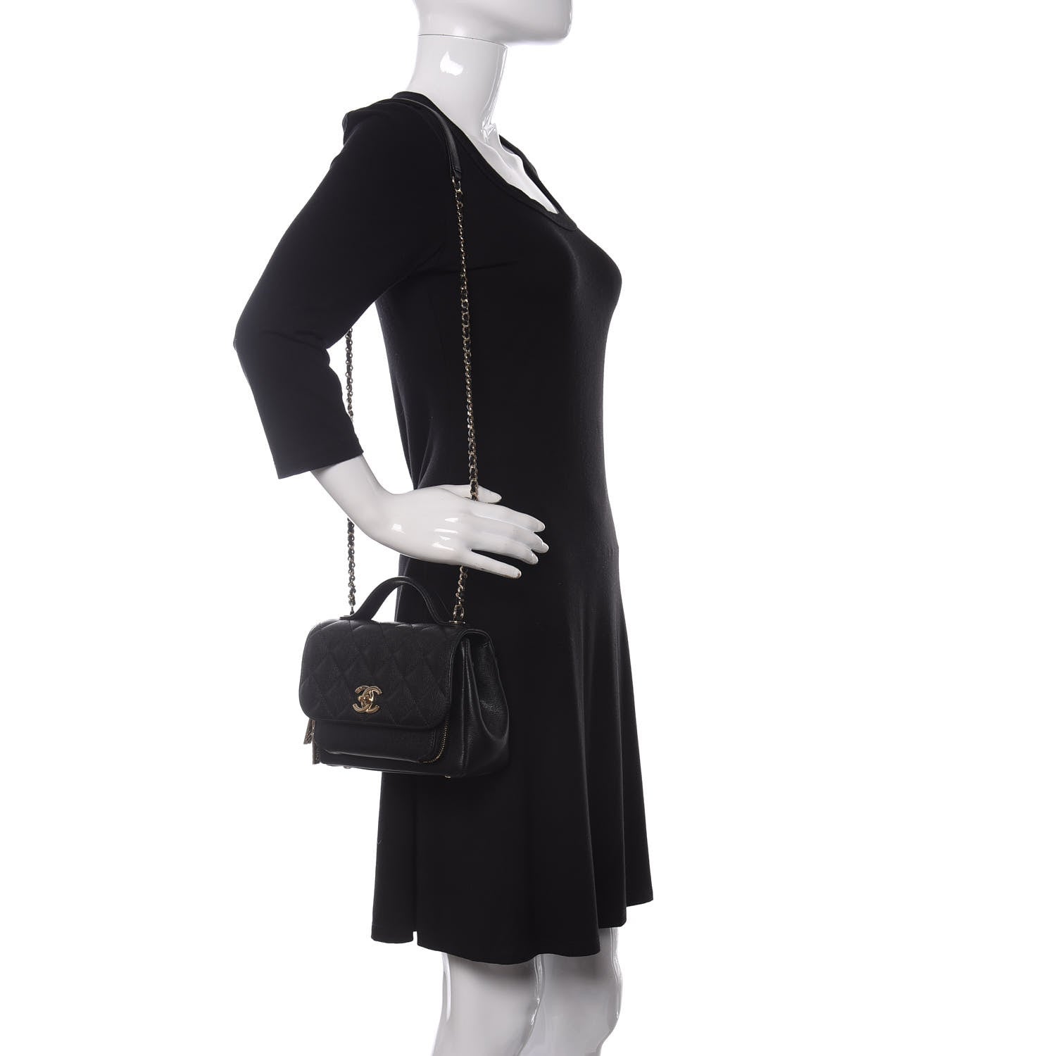 Chanel Caviar Quilted Small Business Affinity Flap Black 2 of 11