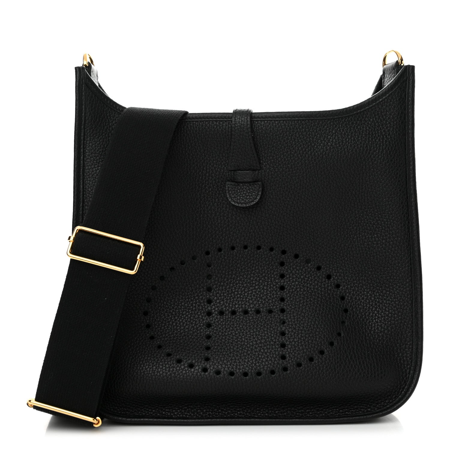 Hermes Taurillon Clemence Evelyne III PM Black 1 of 10