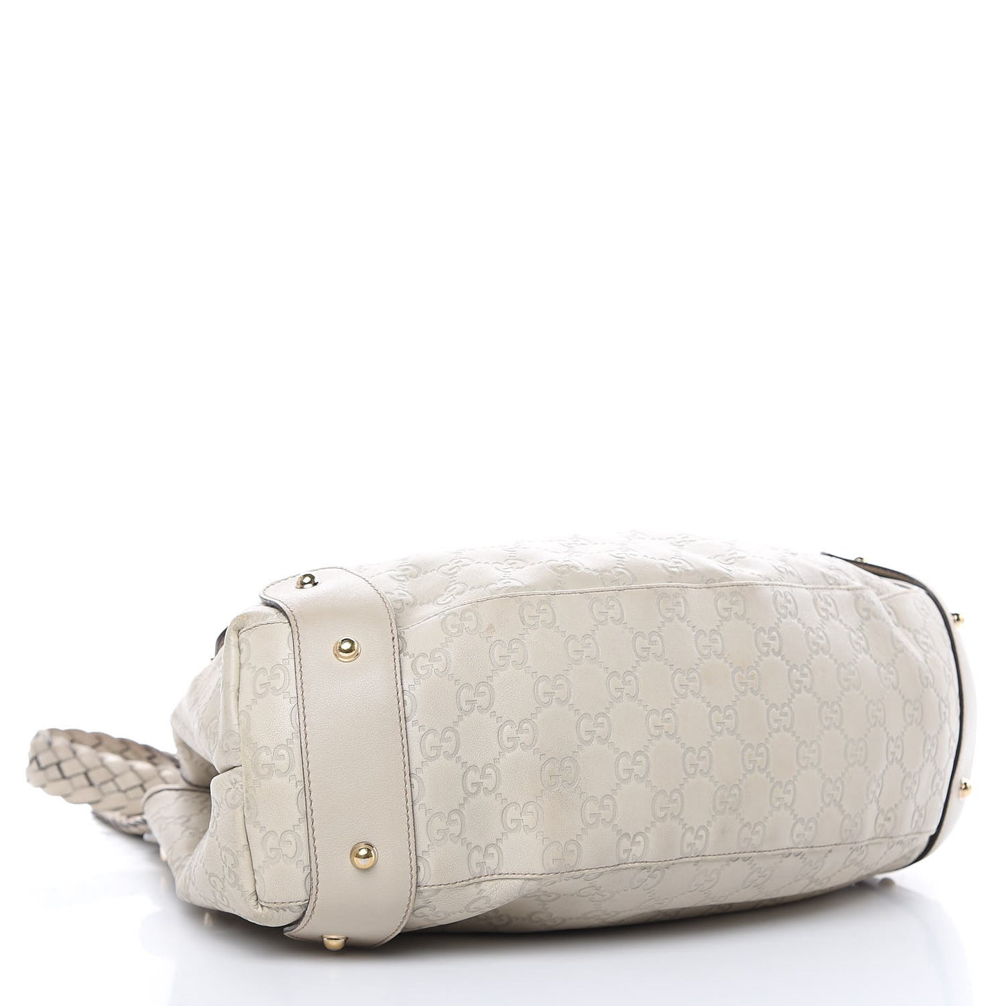 Guccissima Medium Pelham Shoulder Bag Off White