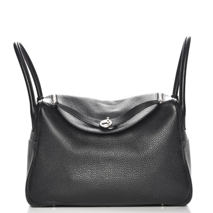 Hermes Taurillon Clemence Lindy 34 Black 1 of 15