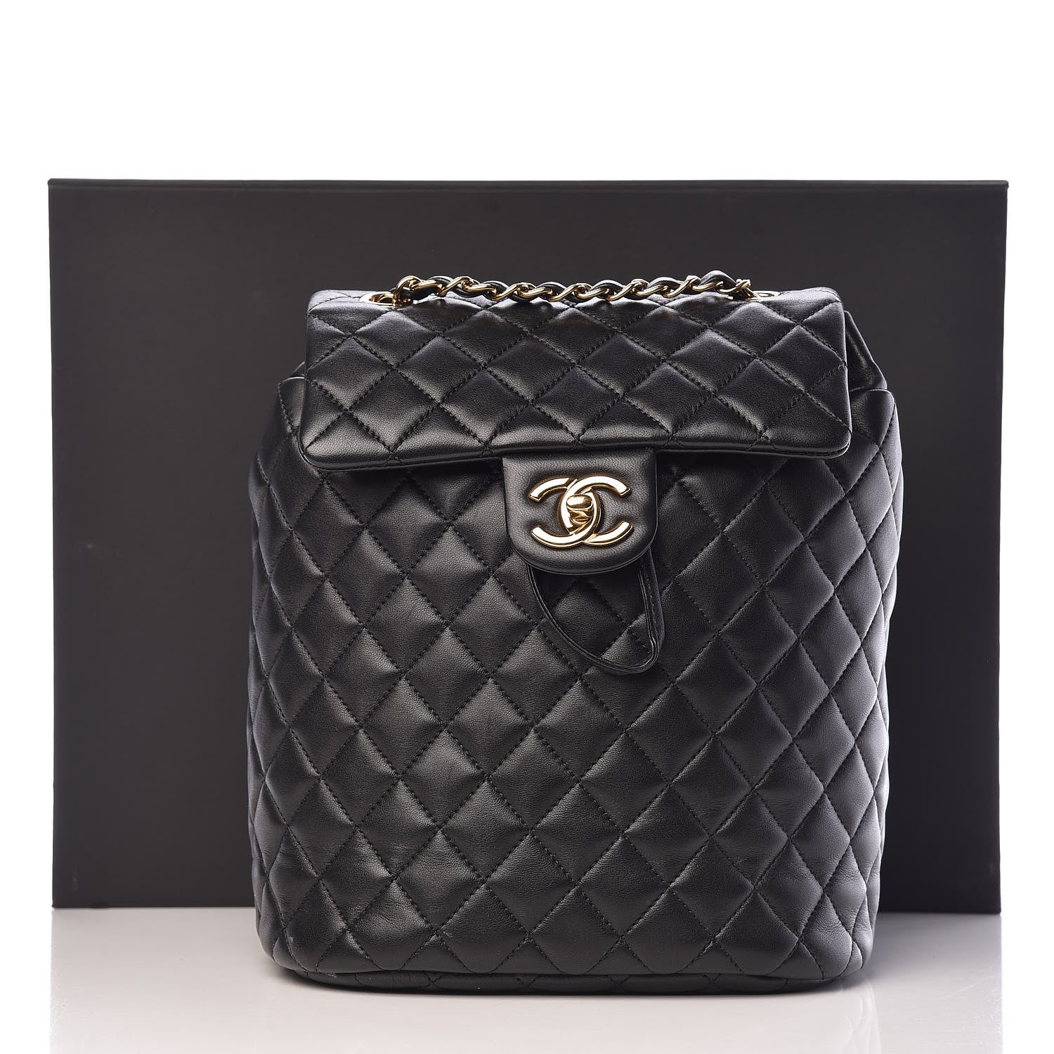 Chanel Lambskin Quilted Small Urban Spirit Backpack Black 15 of 15