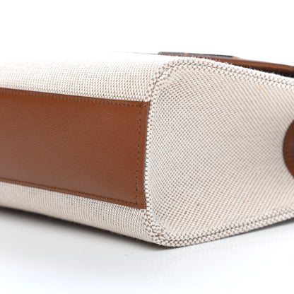 Saint Laurent Canvas Calfskin Manhattan Shoulder Bag Natural Beige Brick 9 of 9