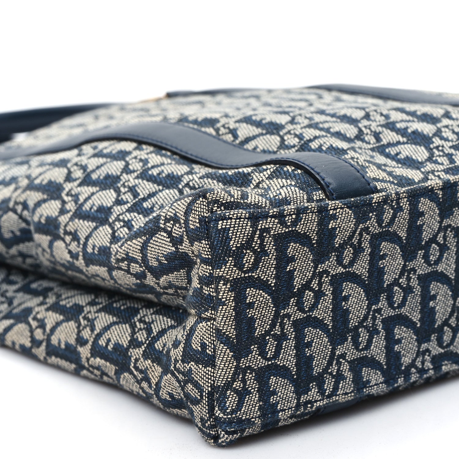 Christian Dior Monogram Tote Blue 9 of 13