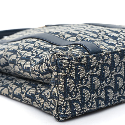 Christian Dior Monogram Tote Blue 9 of 13
