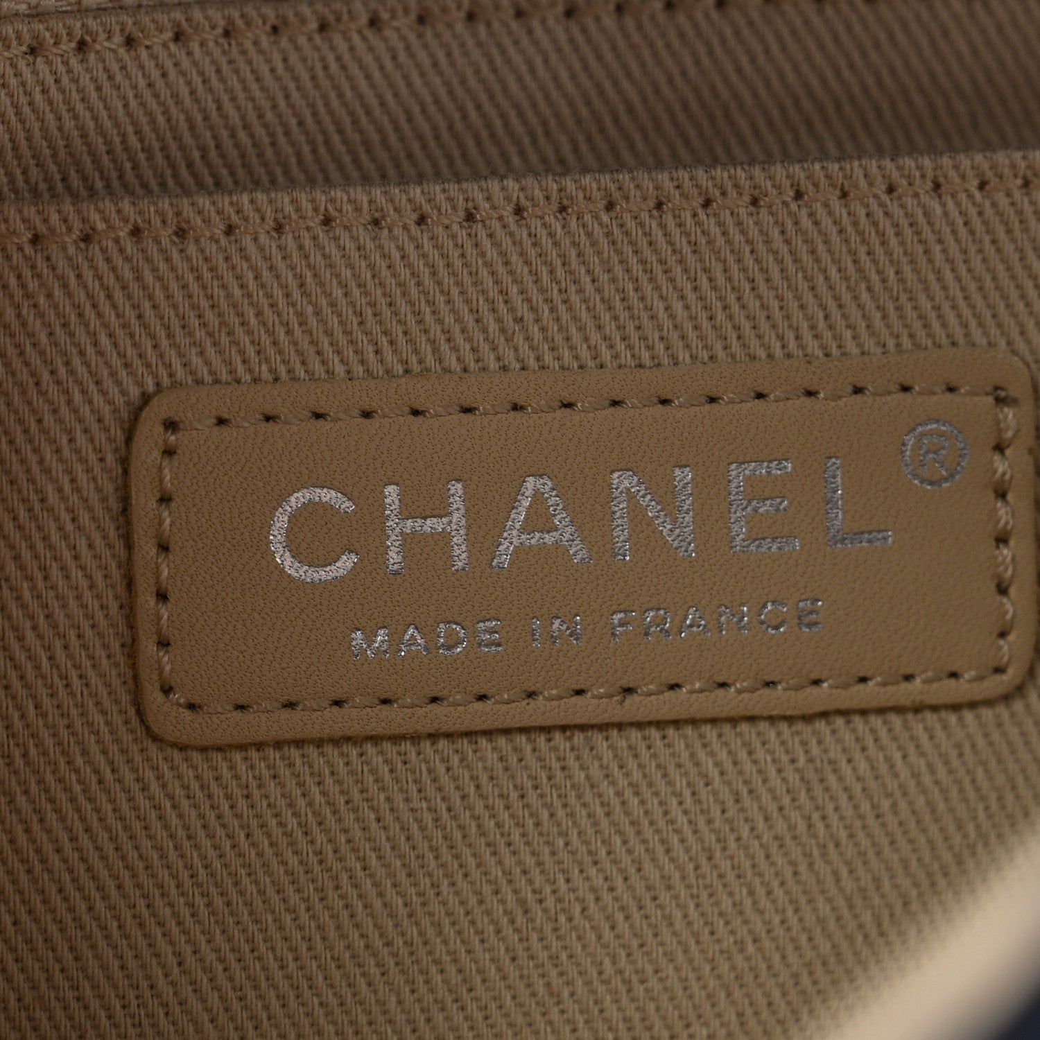 Chanel Canvas Quilted CC Cruise East West Flap Clutch Navy Blue 6 of 12