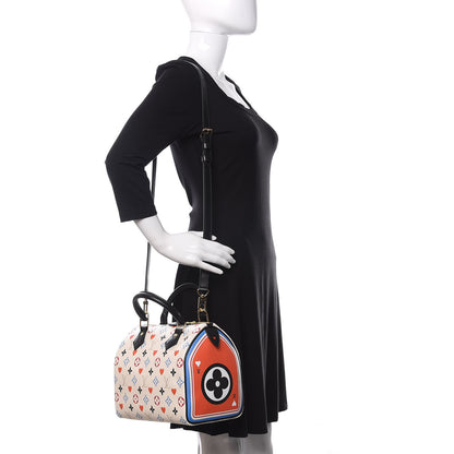 Louis Vuitton Game On Speedy Bandouliere 25 White 2 of 9