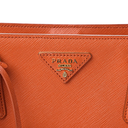Prada Saffiano Lux Small Tote Papaya 14 of 14