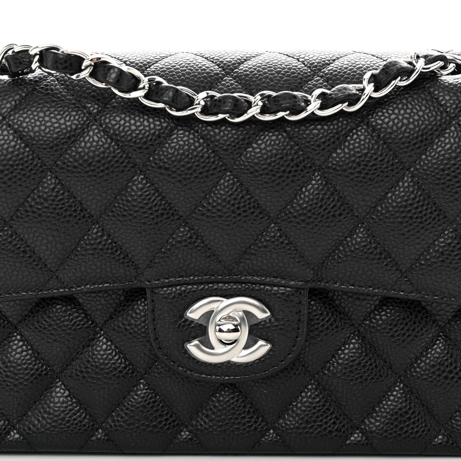 Chanel Caviar Quilted Small Double Flap Black 8 of 10