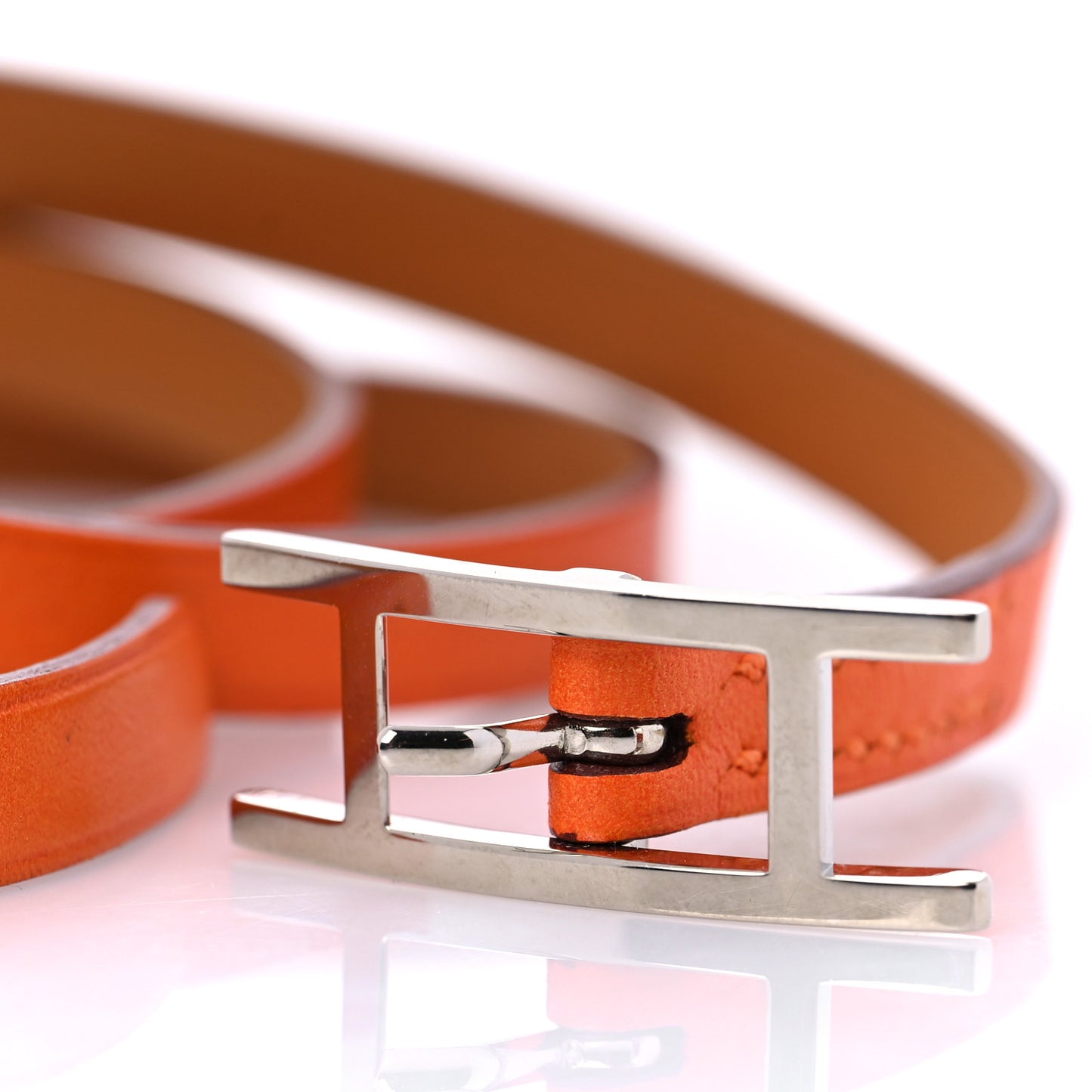 Chamonix Hapi 3MM Triple Tour Wrap Bracelet S Orange