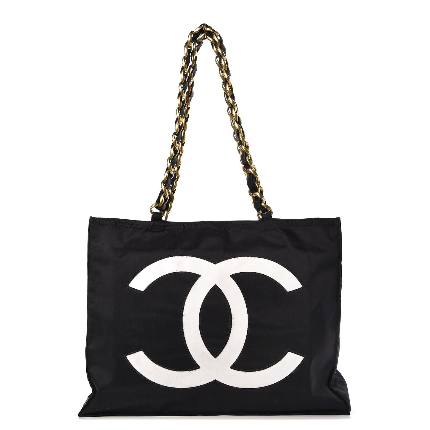 Canvas Chain Jumbo CC Tote Black