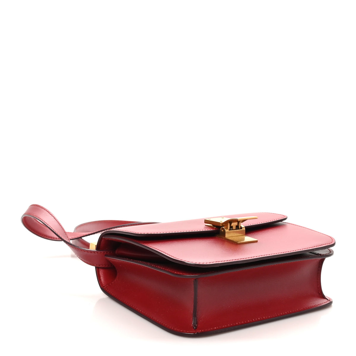Celine Box Calfskin Teen Classic Box Flap Bag Red 4 of 9