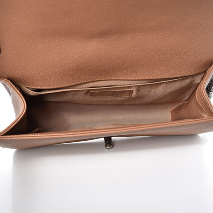 Chanel Caviar Quilted Medium Boy Flap Camel 5 of 9