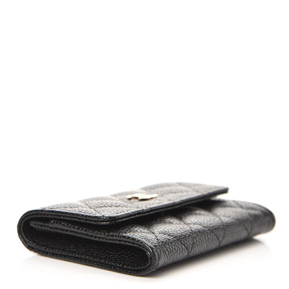 Chanel Caviar Quilted Flap Card Holder Black 4 of 11