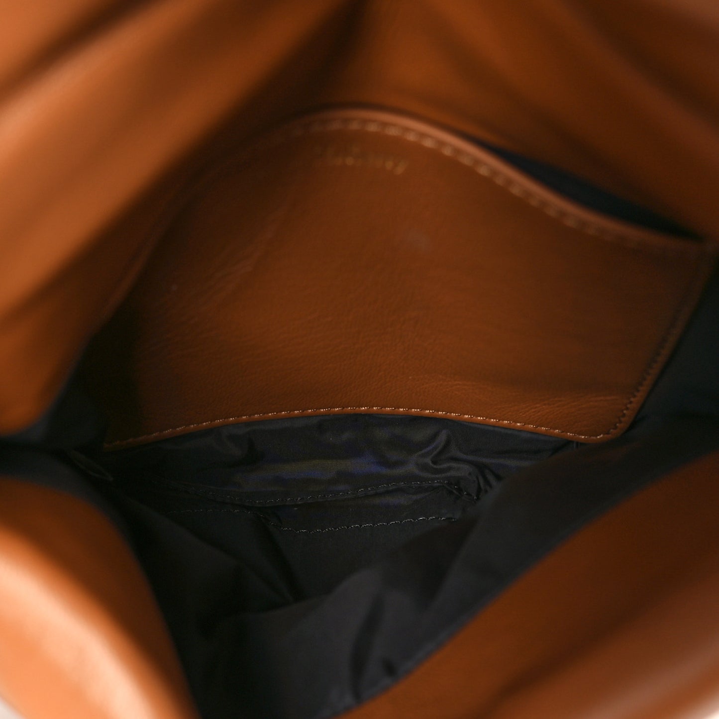 Nappa Pillow Quilted Little Softie Bag Tobacco Brown