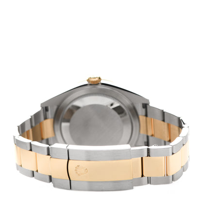Rolex 18K Yellow Gold Stainless Steel 42mm Oyster Perpetual Sky-Dweller Watch Bright Black 326933 3 of 6