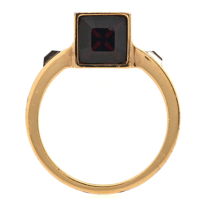 Louis Vuitton Metal Swarovski Gamble Ring Small 47 4 Azur Gold 4 of 6