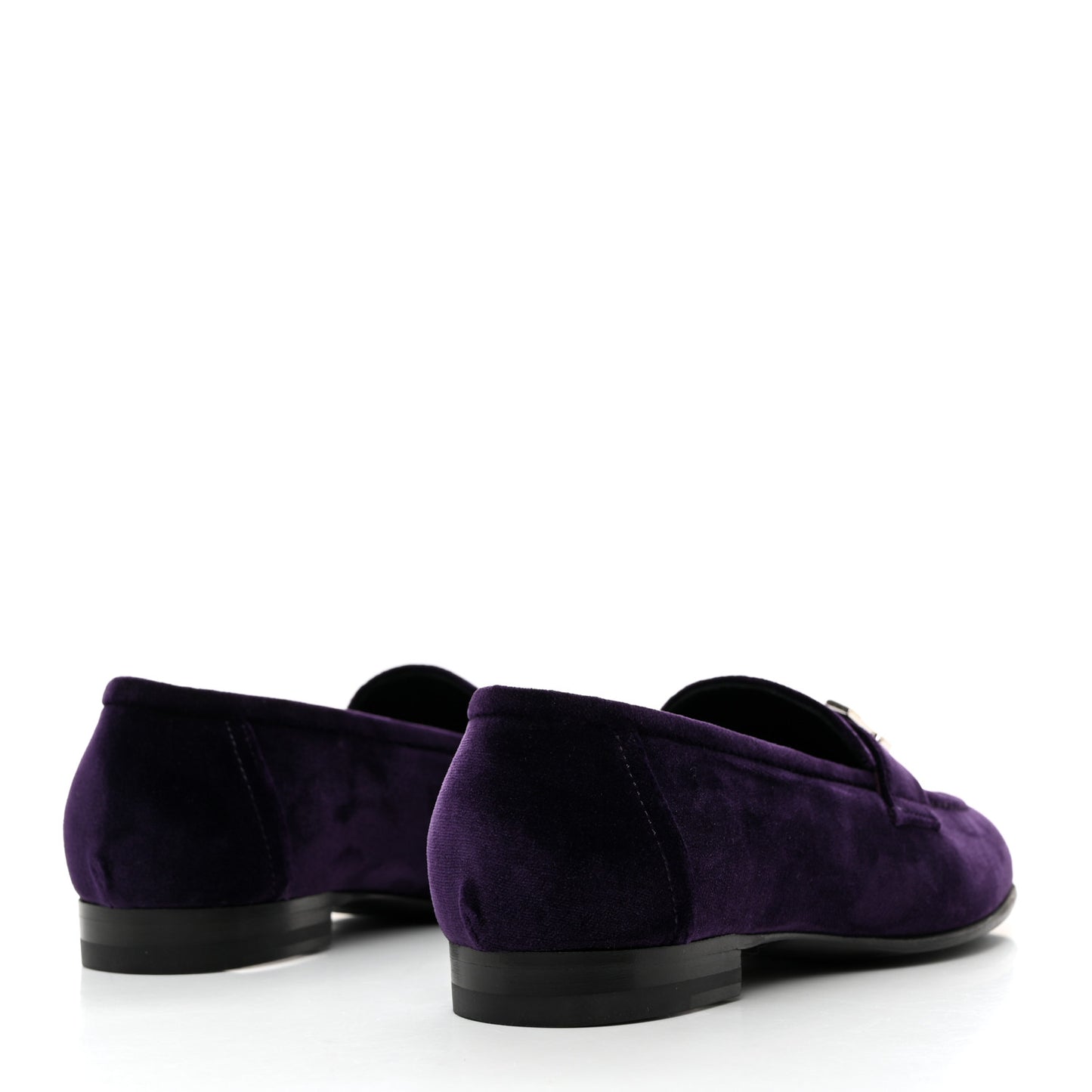Velvet Womens Paris Loafers 36 Violet Fonce