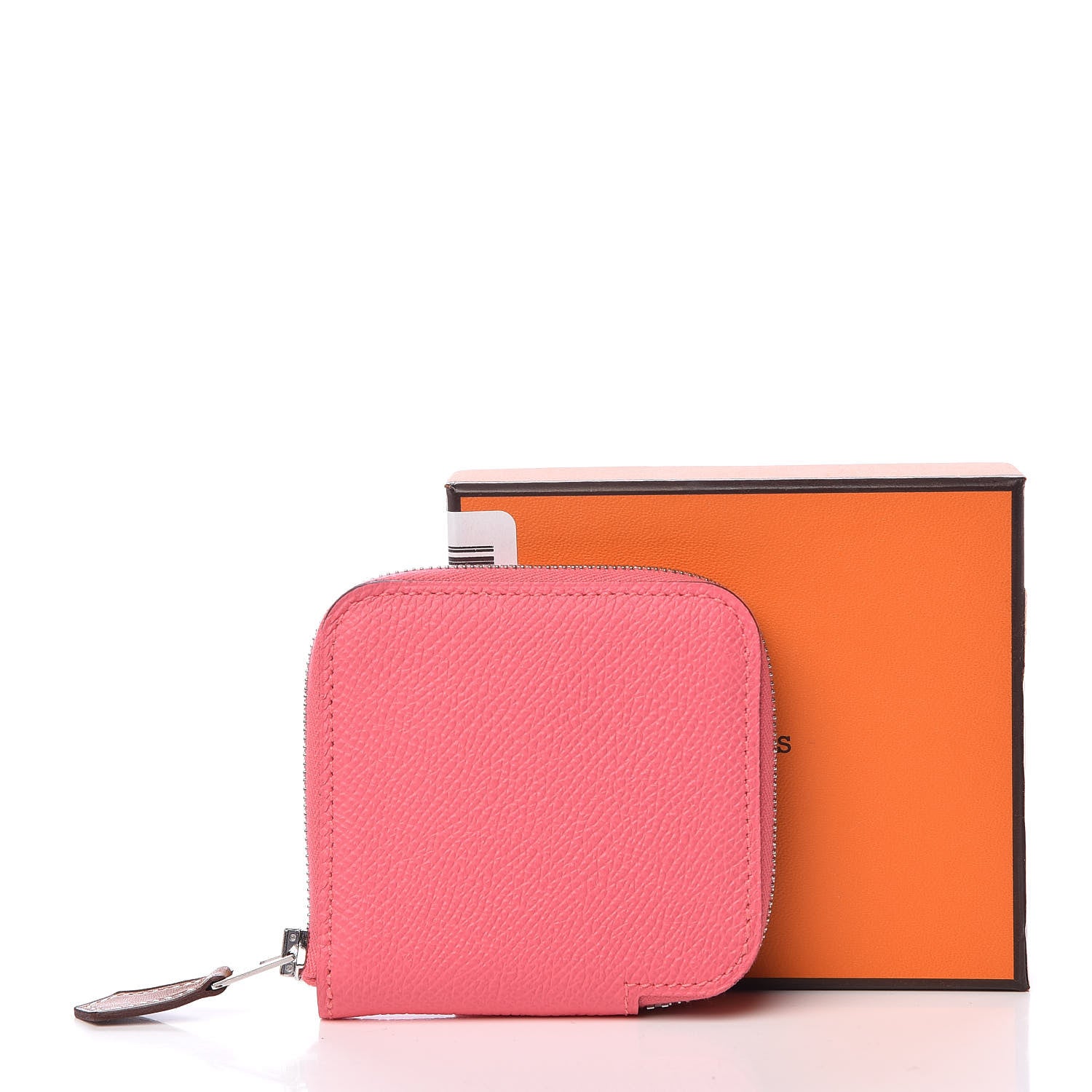 Hermes Epsom Silk'In Coin Purse Rose Azalee 8 of 8