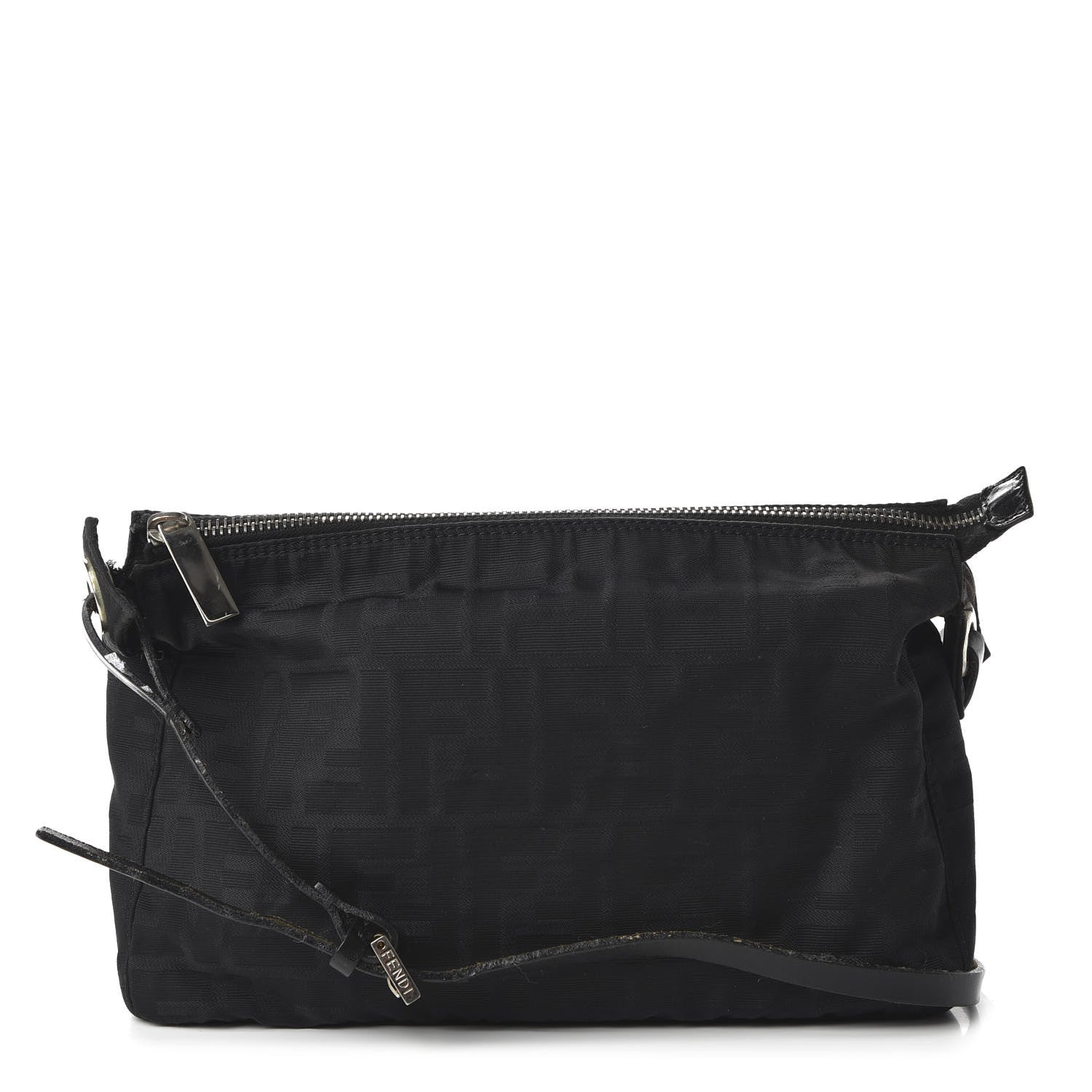 Fendi Zucca Small Shoulder Bag Black 1 of 10