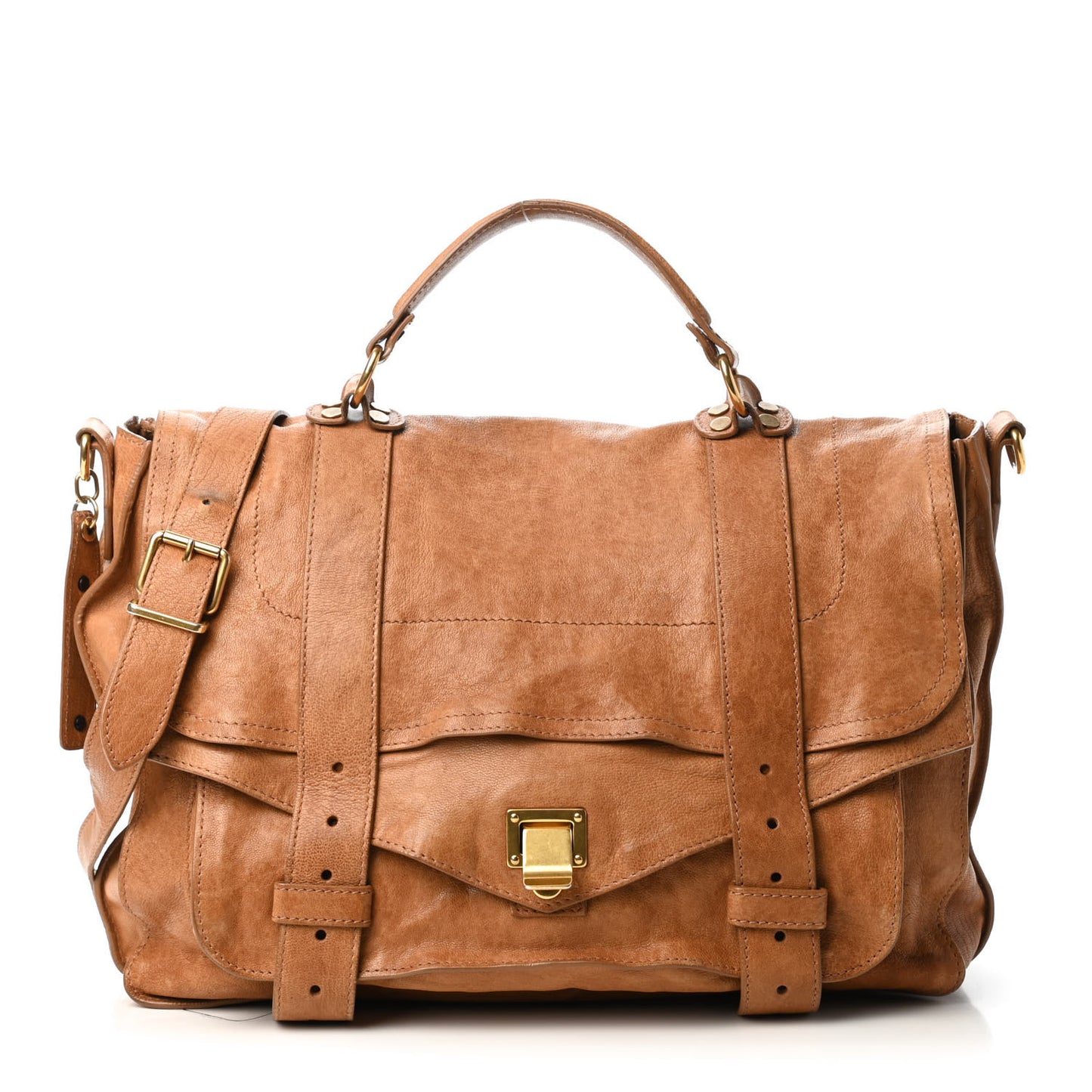 Lambskin Medium PS1 Satchel Dune