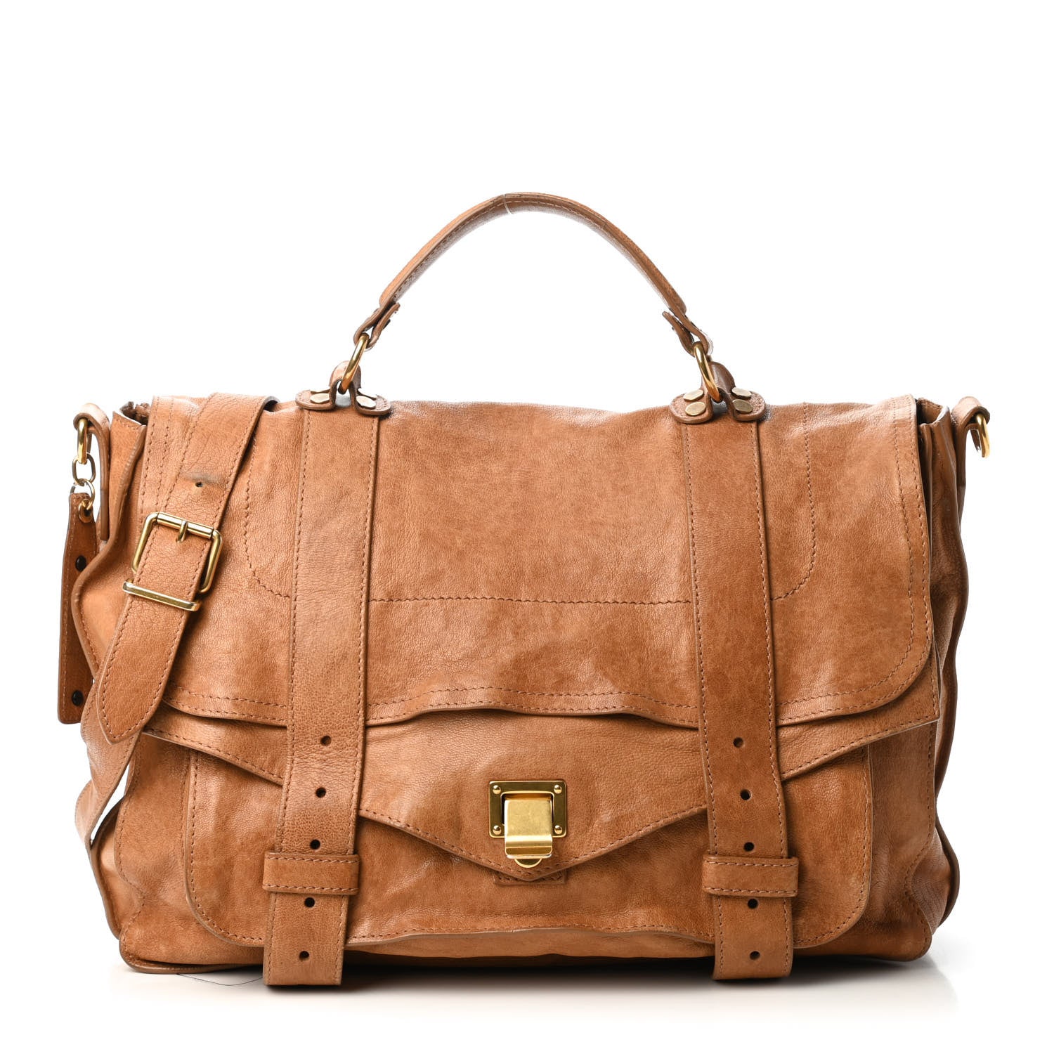 Proenza Schouler Lambskin Medium PS1 Satchel Dune 1 of 5