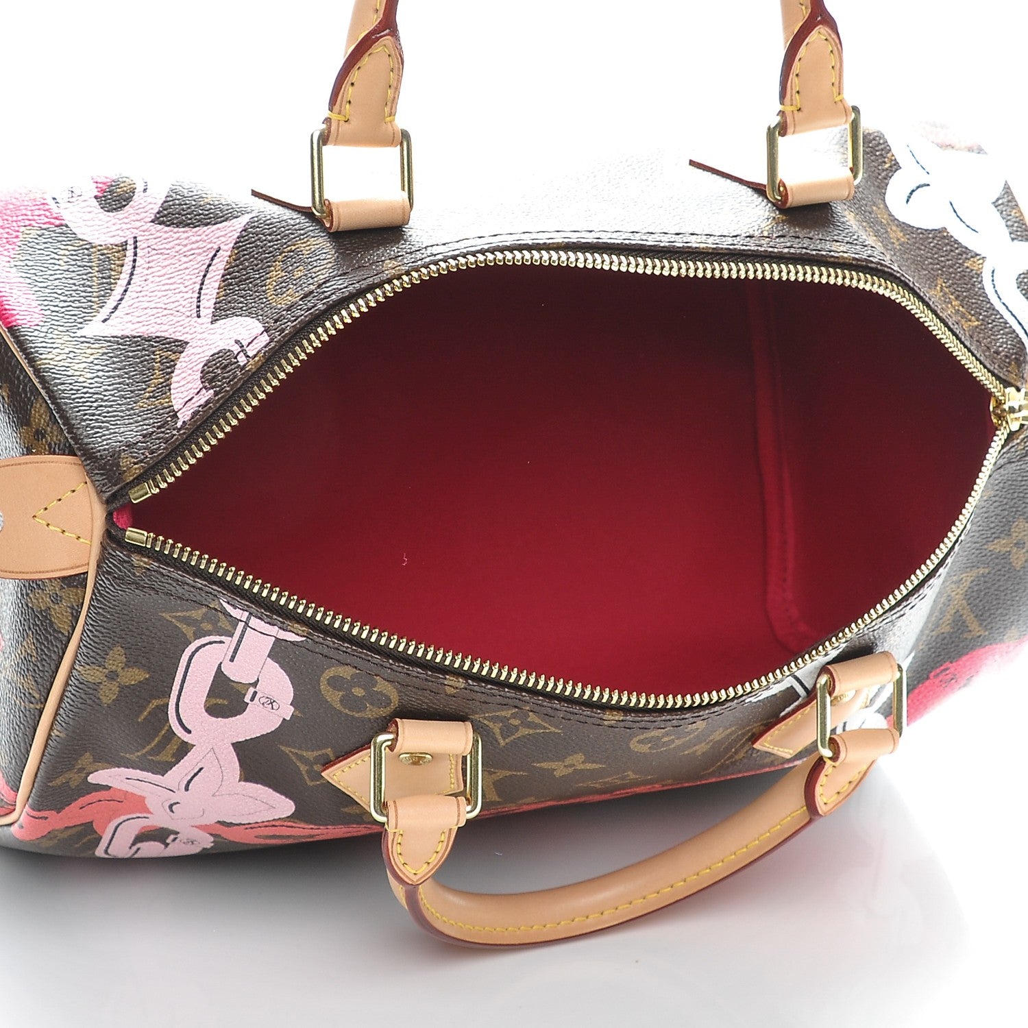 Louis Vuitton Monogram Bay Speedy 30 Rose Ballerine Poppy 5 of 7