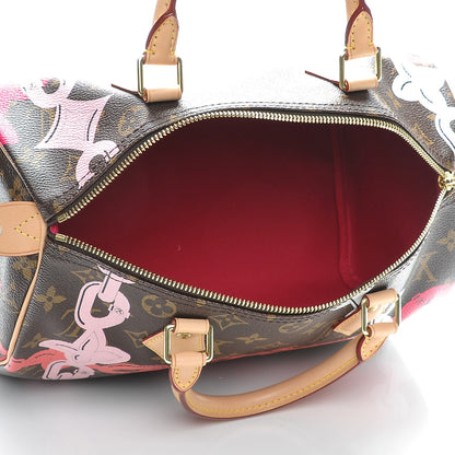 Louis Vuitton Monogram Bay Speedy 30 Rose Ballerine Poppy 5 of 7