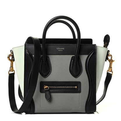 Celine Drummed Calfskin Nano Tri-Color Luggage 1 of 9