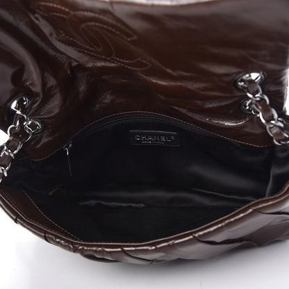 Chanel Glazed Calfskin Twisted Medium Flap Brown 5 of 11