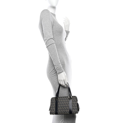 Fendi Zucca Boston Navy 2 of 10