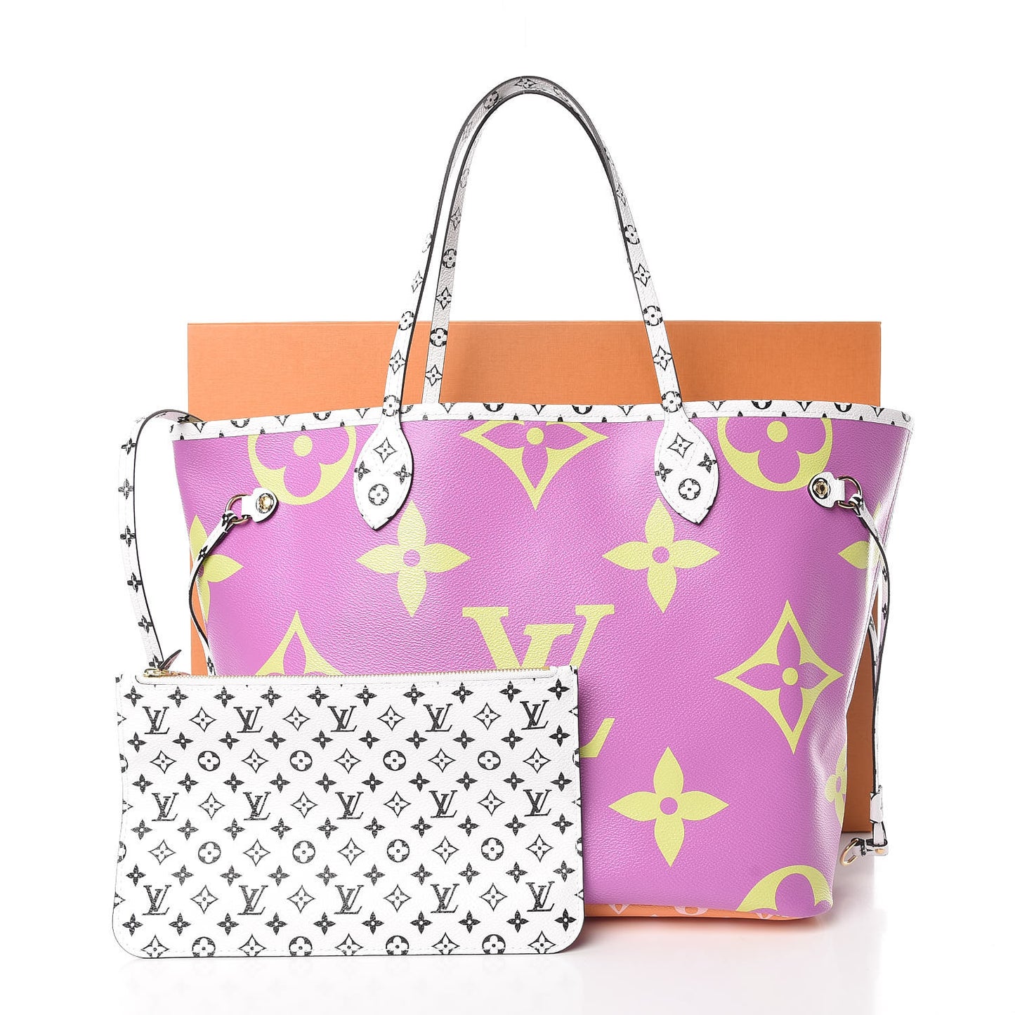 Monogram Giant Neverfull MM Pink Lilac
