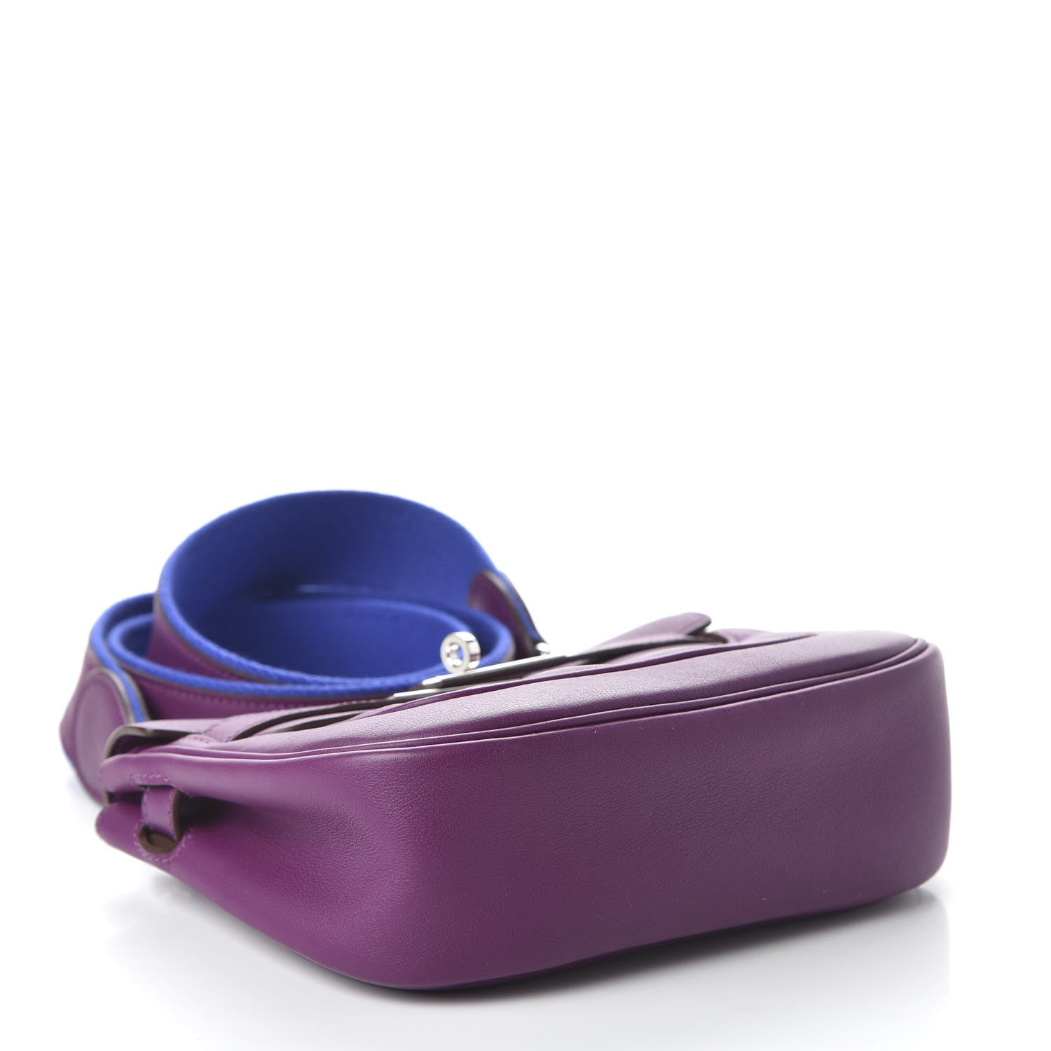 Hermes Veau Swift Mini Sac Berline Anemone Bleu Electrique 4 of 9