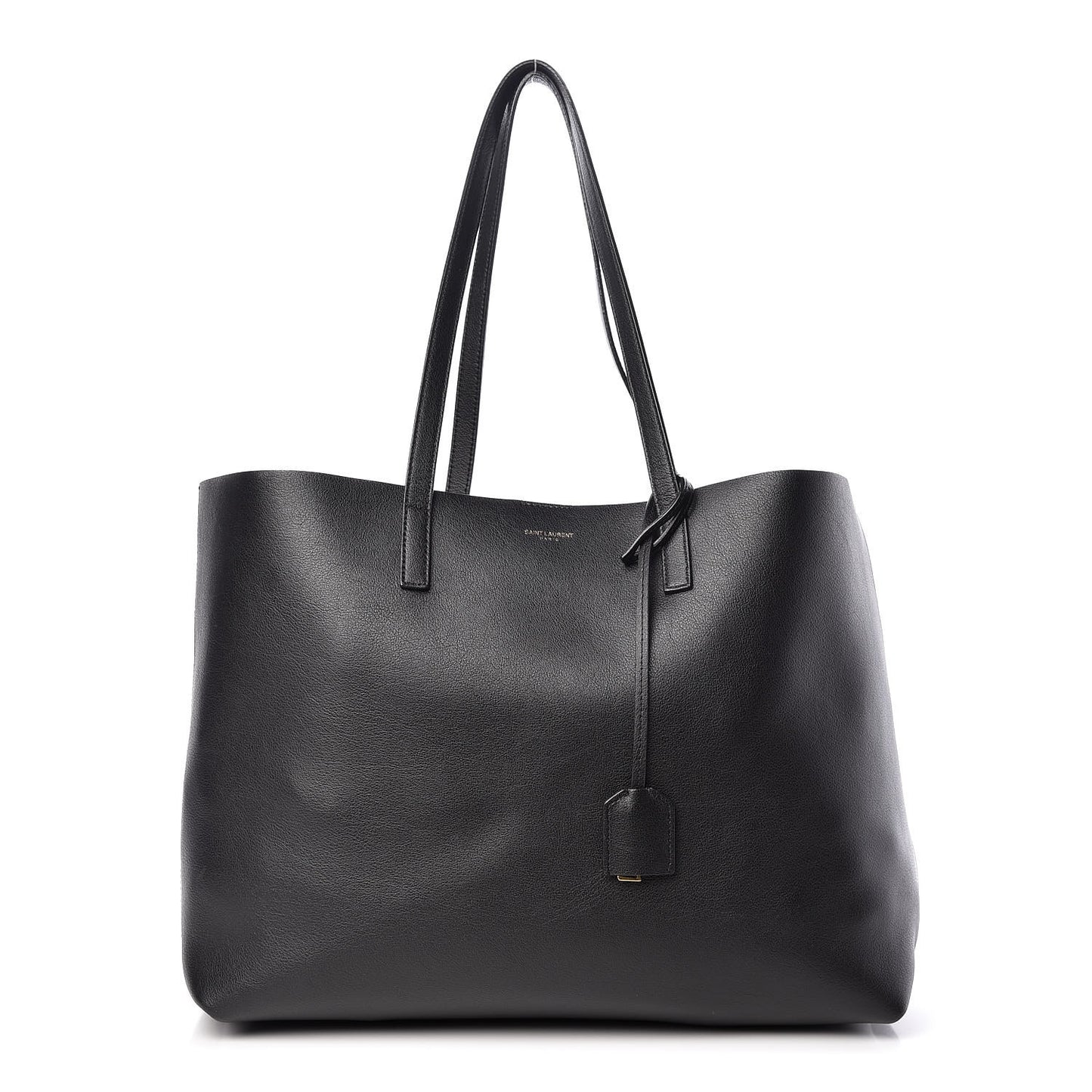 Calfskin Large Shopping Tote Black