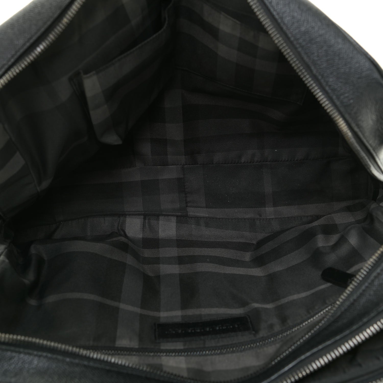 Burberry Textured Calfskin Briefcase Black 7 of 9
