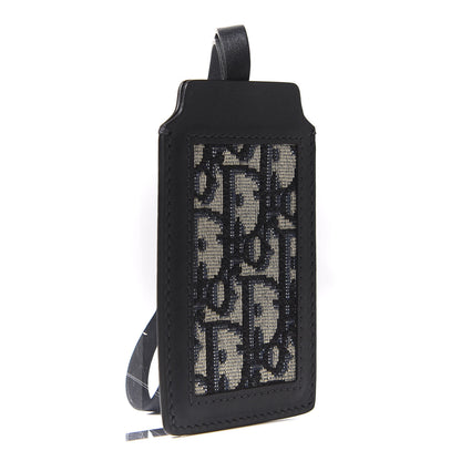 Christian Dior Oblique Luggage Tag Navy Blue 2 of 7